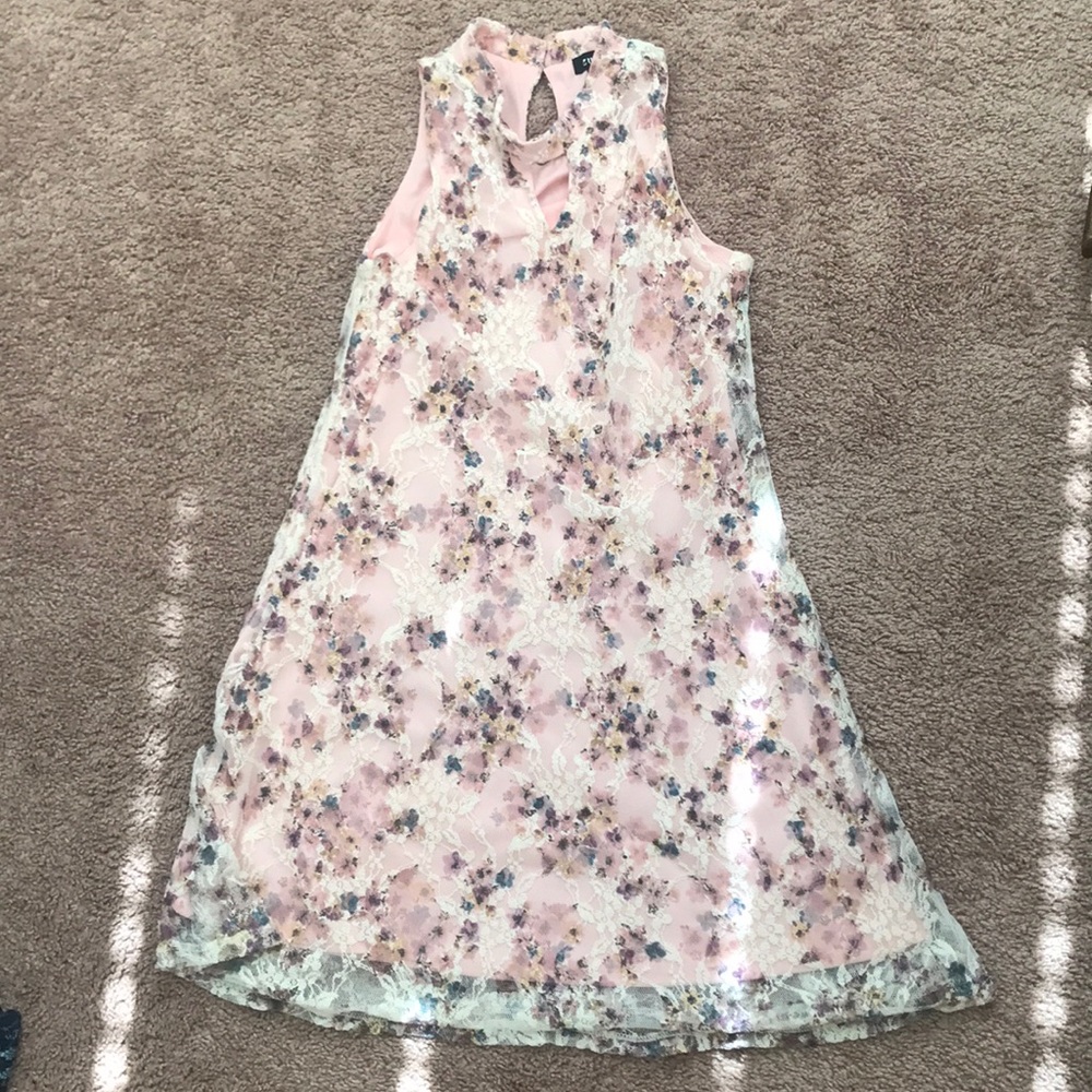 Girls pink formal dress